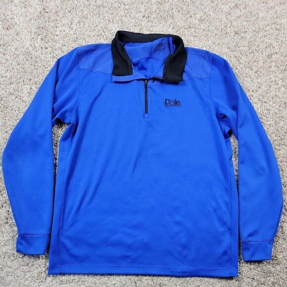 Nike Golf Pullover Mens Large Blue Black Dri Fit Standard Fit Dole Logo - Picture 1 of 8